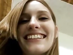 Slim skinny redhead babe gets fucked in pov